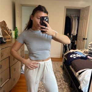 Wild Fable Light Gray Short Sleeve Tee